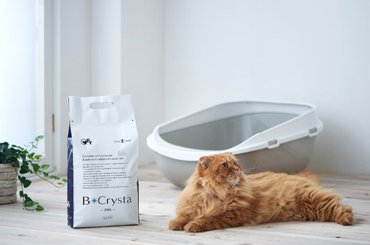 おから系×鉱物系、理想を叶えるハイブリット猫砂が新登場。『B*Crysta mix』