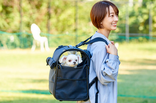 迷ったらこれ!理想の4wayペットキャリー、『ブロッサムリュックキャリー(S)』