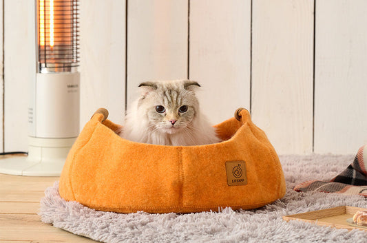 猫ちゃんの秋冬ベッドはあたたかさとオシャレが調和した『COHALU』で決まり!