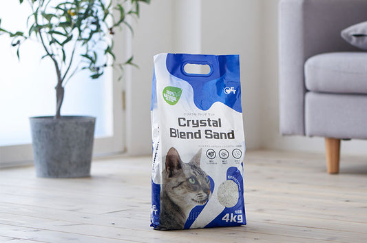 モンゴルがアツイ!天然鉱物から生まれた猫砂『クリスタルブレンドサンド』