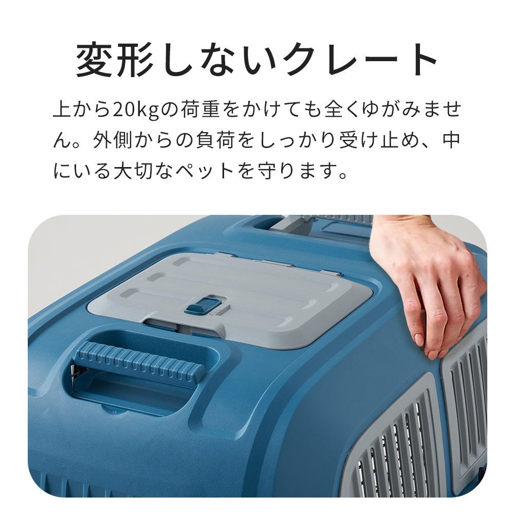 【オータムセール全品5%OFF~10/13】 【再入荷しました】ペットケンネル・ファーストクラス ハンドルキャリー(L70)
