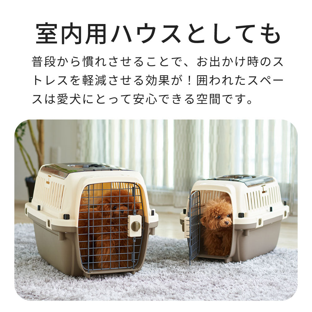 【オータムセール全品5%OFF~10/13】 ペットケンネル・ファーストクラス トップオープン / クリア(L60T)