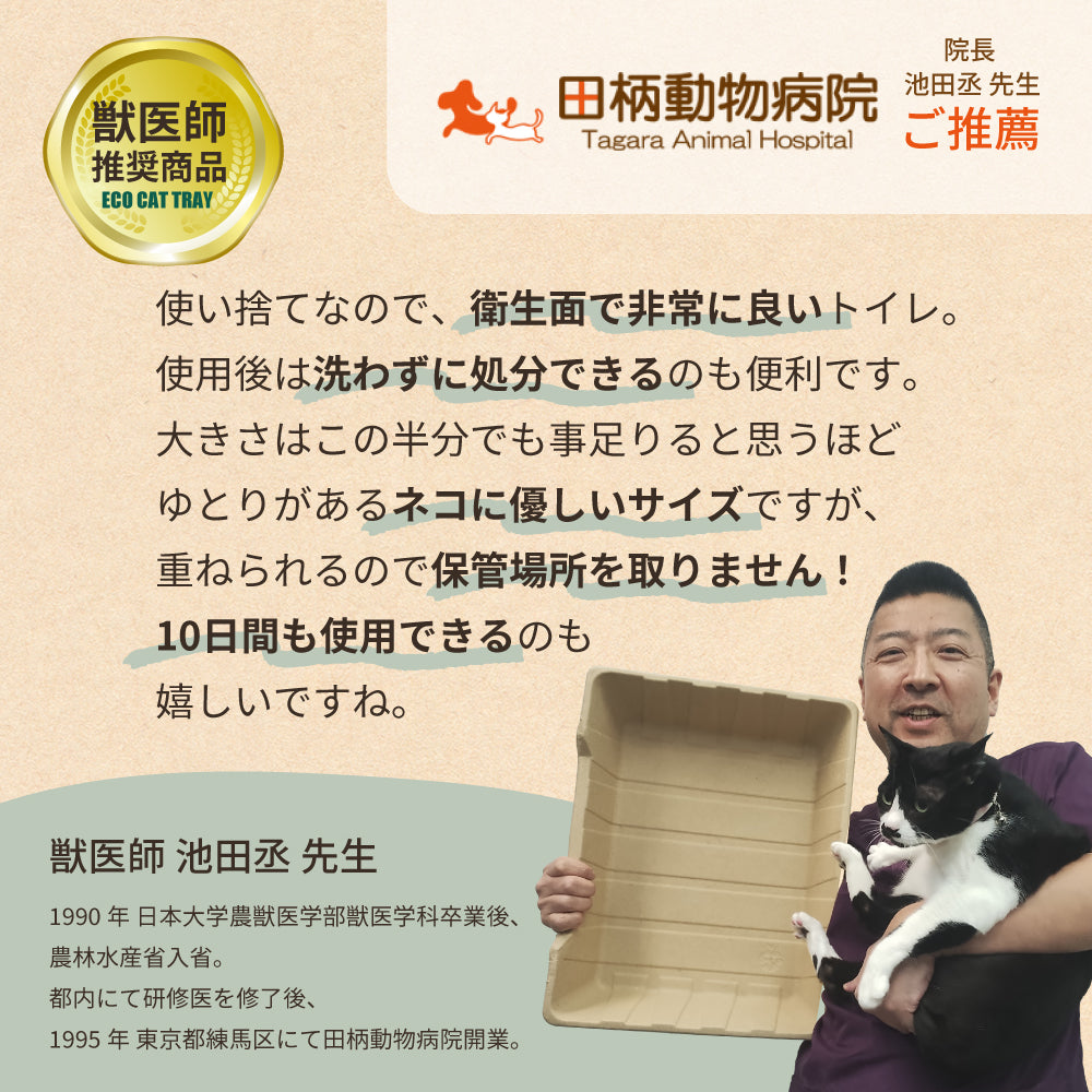 【ハロウィンセール開催中~11/3】 紙の猫トイレ ECO CAT TRAY(エコキャットトレー) 3枚組