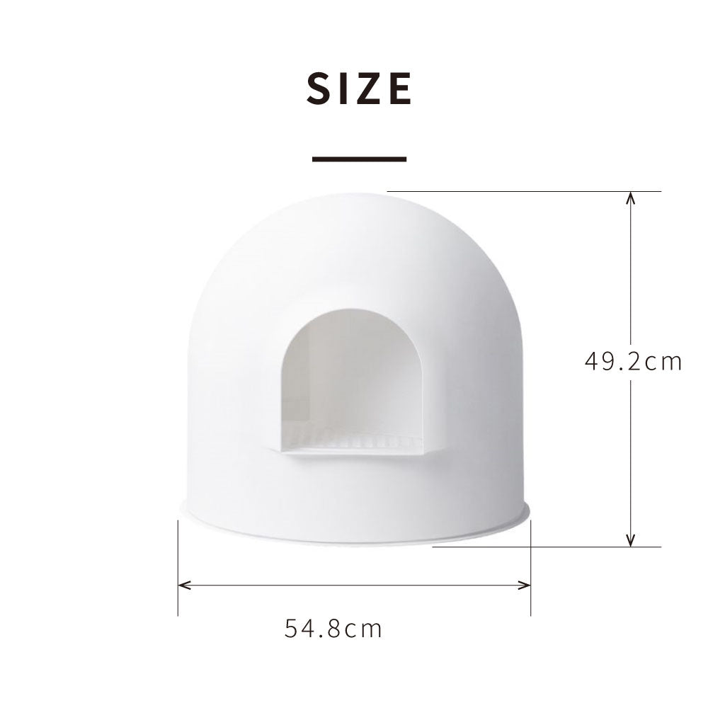 PIDAN 猫用トイレスノードーム型ホワイト