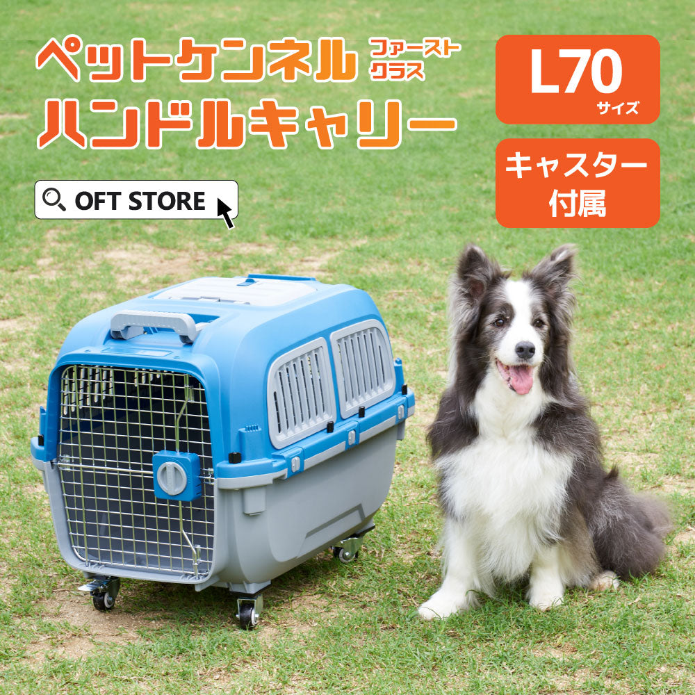 【オータムセール全品5%OFF~10/13】 【再入荷しました】ペットケンネル・ファーストクラス ハンドルキャリー(L70)