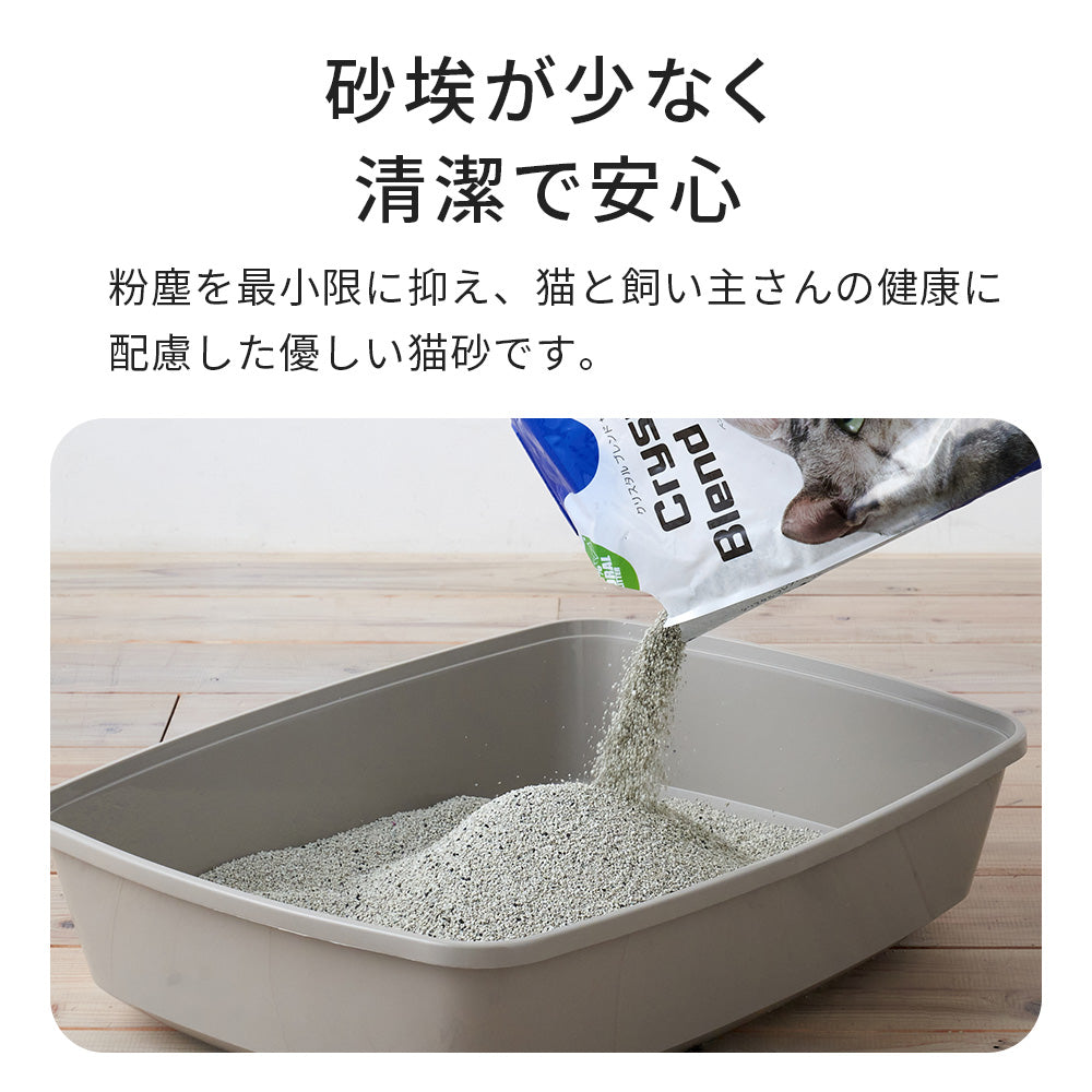 【猫砂メガセット】クリスタルブレンドサンド(4.0kg) 24袋