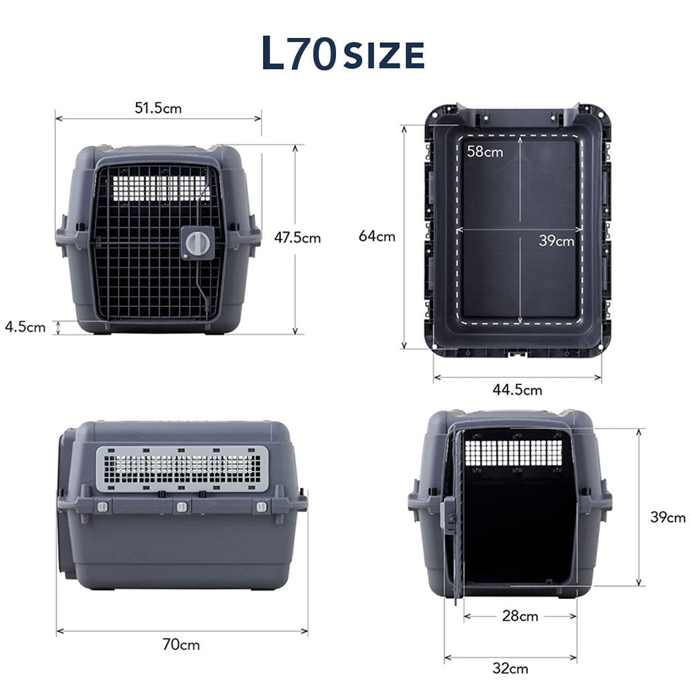 【オータムセール全品5%OFF~10/13】 ペットケンネル・ファーストクラス ブラックエディション(L70)