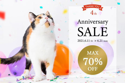 本日よりアニバーサリーセールが開始します