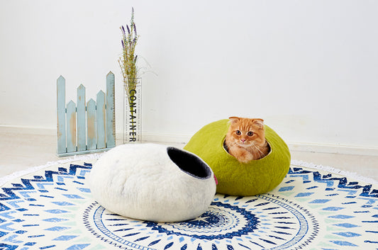 お待たせしました！大人気のウール製猫ベッド『キャットハウスKivikis(キビキス)』再入荷です