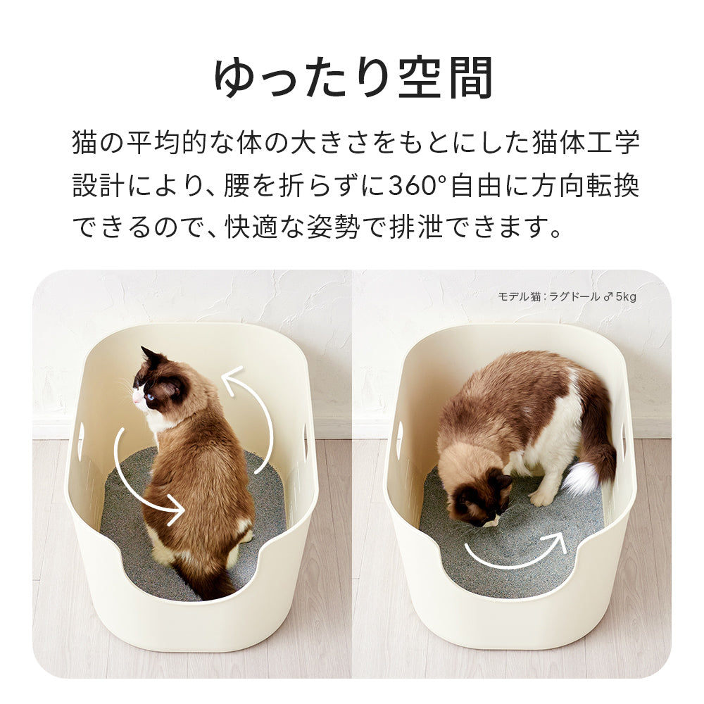 猫砂4袋プレゼント中!!】 超大型猫トイレ TALL WALL BOX - XL スプレー 