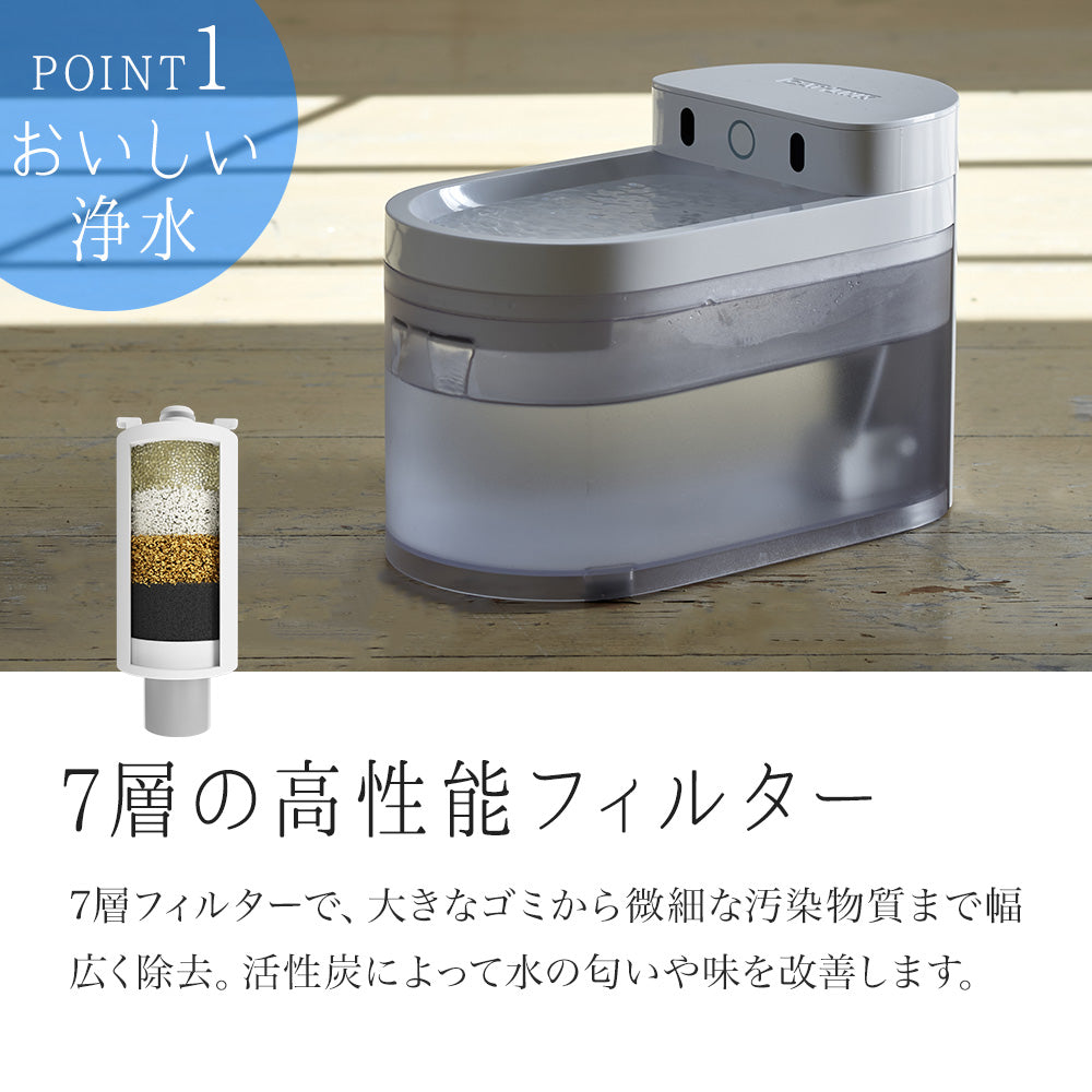 自動給水器 CATLINK WIRELESS WATER FOUNTAIN (ワイヤレス