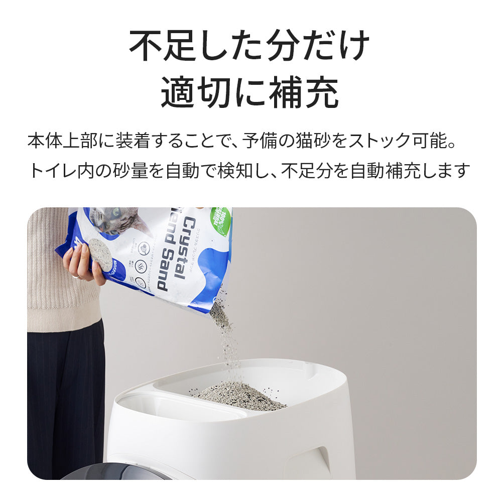 【予約販売6月中～下旬入荷予定】SCOOP ROBOT PRO 猫砂自動ストッカー