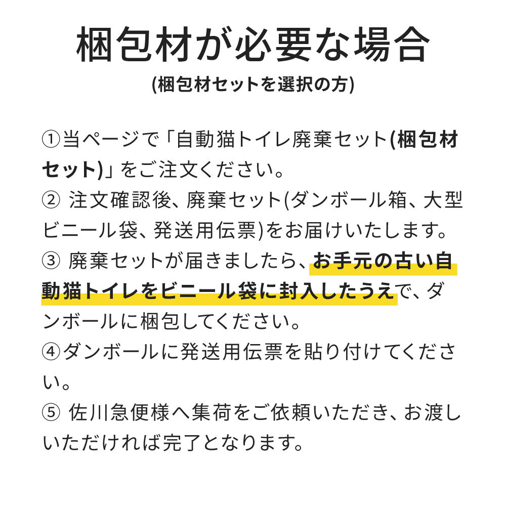 CATLINK 廃棄セット – OFT STORE