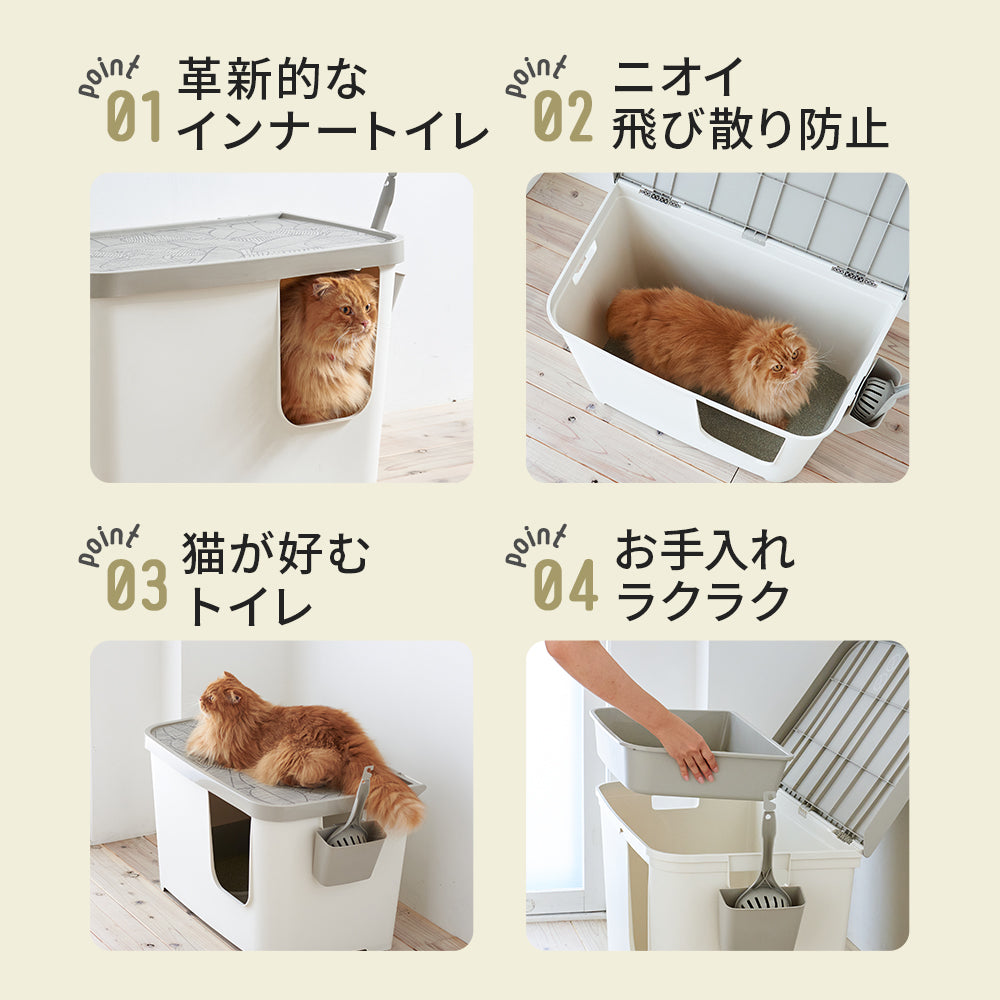meuふりま自動 猫トイレ お手入れ簡単 清潔感 ニオイ防止 掃除 - www ...