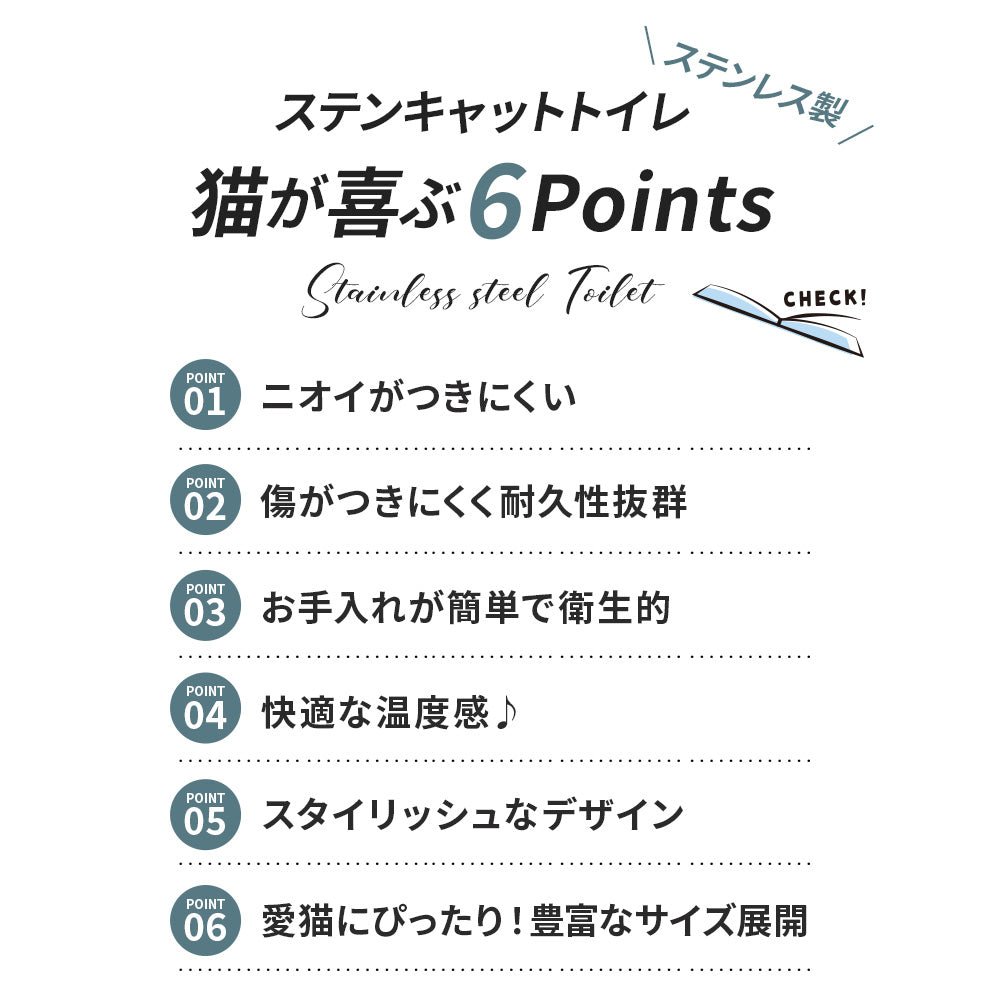 (一部予約販売) ステンキャットトイレ