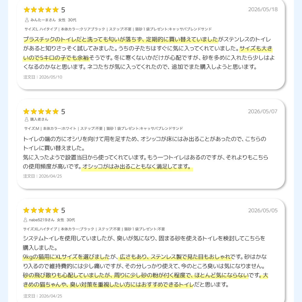 (一部予約販売) ステンキャットトイレ