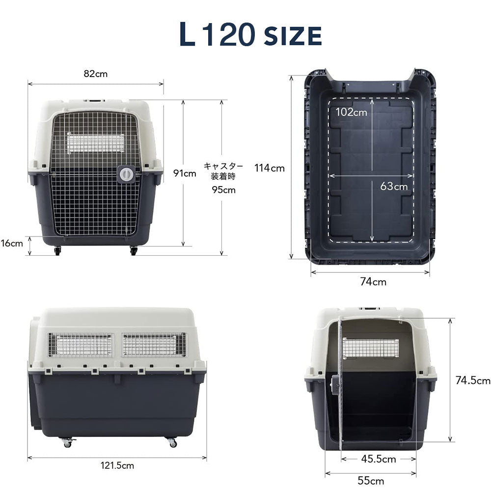 航空基準クリア 大型犬の旅行や病院へのペットキャリー ペットケンネル