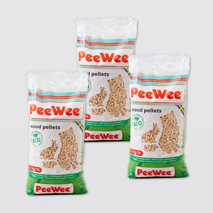 PeeWee 木製ペレット（2.8kg/3個セット）送料無料対象商品[一部地域を除く]