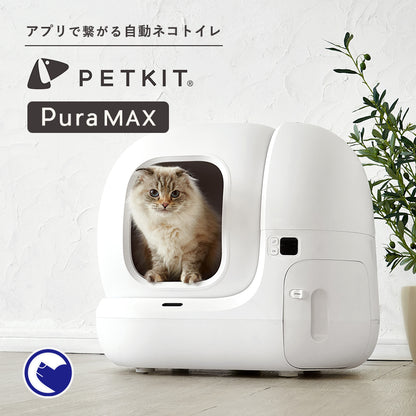 自動ネコトイレ PETKIT Pura Maxとスコティッシュフォールド