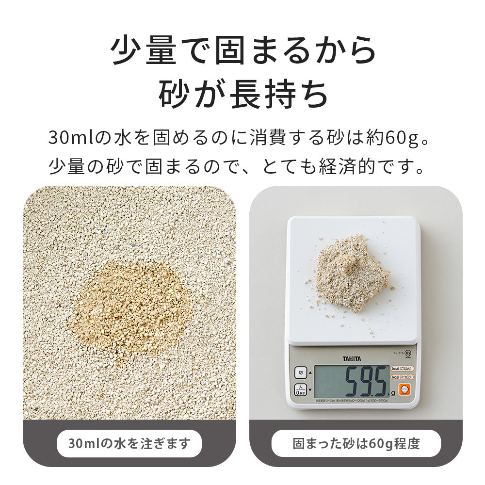 しっかり固まりこびりつきナシ！白い鉱物系猫砂 VAN CAT 無香料 5kg